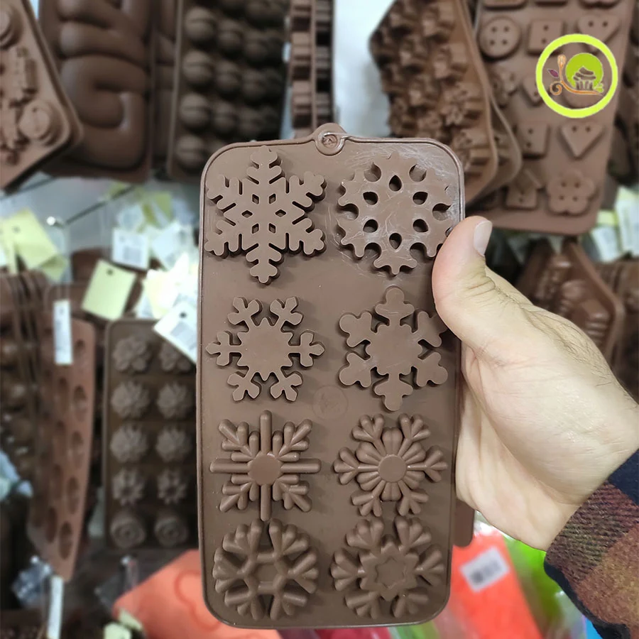 قالب سیلیکونی شکلات برف